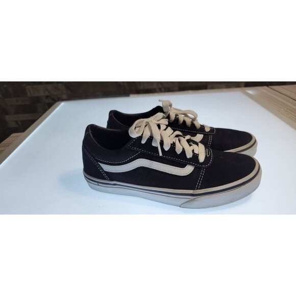 VANS Old School Sk8 Low Top Youth's Size 4 Skate Shoes Black White *See desc - Picture 1 of 12
